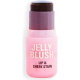 Revolution, Jelly Blush Stick Dudak ve Yanak Lekesi, Hyaluronik Asit ve Aloe ile Uzun Ömürlü ve Yapılabilir, Vegan ve Zulüm İçermez, Şeftali Portakalı