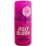 Revolution Jelly Lip & Cheek Cherry Red Allık Stick (8'li Paket)