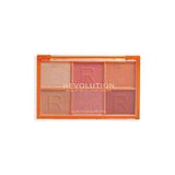 Revolution Mini Reloaded Göz Farı Paleti I See You Orange 6 Renkli Işıltılı Günlük ve Gece Kullanım - Turuncu