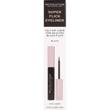 Revolution Super Flick Ultra Siyah Eyeliner Hassas Uç ile 4.5 ml Kolay Uygulama