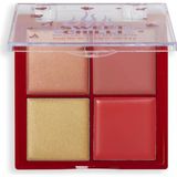 Revolution Sweet Chilli Cream Blush & Highlight Quad - Krem Allık Ve Aydınlatıcı 4'Lü