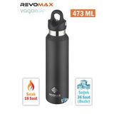Revomax 473 ML Özel Kapak Sistemli 18saat Sıcak/36 Saat Soğuk Çelik Termos -473ML