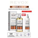 Revox Amino Asit Saç Bakım Onarıcı, Nemlendirici, Dökülme Karşıtı Set / Şampuan & Keratin Saç Bakım Sütü