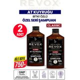 Revox At Kuyruğu Şampuan 2×750 ml Saç Uzatıcı Dökülme Karşıtı Parabensiz Bitki Özlü Formül