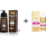Revox Beyaz Saçlar Için Koyu Kestane Şampuan + Anti-Haır Loss Extra Volume Collagen Bıotın Şampuan 400 ml