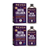 Revox Biotin Collagen At Kuyruğu Bitki Özlü Dökülme Karşıtı, Hızlı Uzama Dolgunlaştırıcı Şampuan 2 Adet