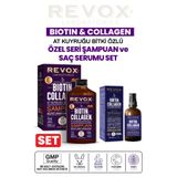 Revox Biotin & Collagen ,At Kuyruğu Bitki Özlü Saç Bakım Şampuanı Ve Saç Serumu Seti