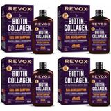 Revox Biotin Collagen At Kuyruğu Bitkisi Özlü Dolgunlaştırıcı 4x400 ml Şampuan