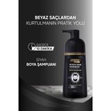 Revox Black Hair Saç Siyahlaştırıcı Anında Etki Eden Doğal Görünümlü Shampoo 350 ml
