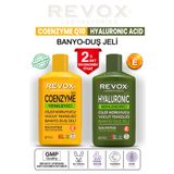 Revox Coenzyme Q10 Cildi Yenileyici Duş Jeli ve Hyaluronic Acid Cildi Nemlendirici Duş Jeli İkili Set