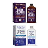 Revox Dökülme Karşıtı Ve Onarıcı Set - Biotin Collagen Şampuan 400ml Ve Xtreme Bitki Özlü Şampuan 400 Ml