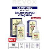 Revox Saç Dökülmesini Engelleyen At Kuyruğu Bitki Özlü Şampuan ve Saç Kremi İkili Set
