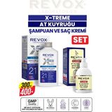 Revox X-Treme Dökülen Ve Geç Uzayan Saçlara Özel Bakım Şampuanı + Revox At Kuyruğu Bitki Özlü Saç Kremi