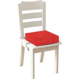 Revu Baby Sandalye Yükseltici Minder Mama Sandalyesi Masaya Yükseltme Pedi 34X34 - Kırmızı