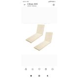 Revubaby 2 Adet 180*55*5 Cm Katlanır Şezlong Minder Şezlong Minderi Yıkanabilir