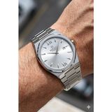 Reward Excellent Modern Erkek Kol Saati | 42 mm Çelik Kasa, Çelik Kordon, Su Geçirmez - Gümüş