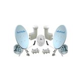 REWEL Next Nextstar 80 cm Çift Çanak Anten Seti Ikili Lnb + Kablo + Dayzek + Dübel 150024