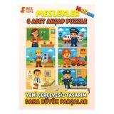 Rex Toys Meslekler Temalı Eğitici Ahşap Puzzle | İtfaiyeci, Polis, Doktor ve Daha Fazlası – 3-6 Yaş