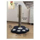 Rexon Kedi Tırmalama Tahtası Pati Modelli 50 cm Büyük Boy Tırmalama Kedi Oyun Alanı Peluş Başlıklı