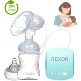 Rexon USB Elektrikli Göğüs Pompası Masaj ve Biberon Özellikli 9 Farklı Mod Süt Sağma Pompası - Mavi