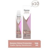 Rexona Clinical Protection 10x150 ml Kadın Sprey Deodorant