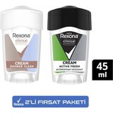 Rexona Clinical Protection 45 ml Kadın ve Erkek Stick Deodorant Seti