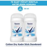 Rexona Cotton 2x50 ml Stick Kadın Deodorant