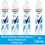 Rexona Cotton Dry 4x150 ML Kadın Deodorant Sprey