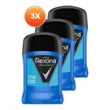 Rexona Extra Cool Erkek Stick Deodorant 40 Gr. Üçlü Paket