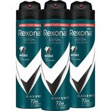 Rexona Invisible Black White 3x150 ml Üstün Koruma Erkek Sprey Deodorant