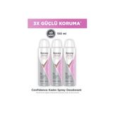 Rexona Kadın Clinical Protection Spray Deodorant Confidence 150 ml x3