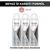 Rexona Kadın Clinical Protection Spray Deodorant Invisible 150 ml X3