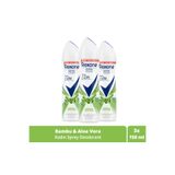 Rexona Kadın Sprey Deodorant Bambu & Aloe Vera 72 Saat Kesintisiz Üstün Koruma 150 ml X3