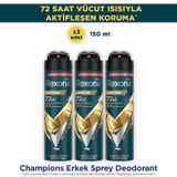 Rexona Men Champions Erkek Sprey Deodorant 3x150 ML