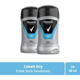 Rexona Men Cobalt Dry Erkek Stick Deodorant 50 ml x 2 48 Saat Koruma ve Ferahlatıcı Koku
