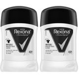 Rexona Men Erkek Anti-Perspirant Stick Deodorant Invisible Black And White 50 ml 1 Adet (2 paketi)