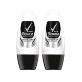 Rexona Men Erkek Invisible On Black White Clothes 50 ml X2 Adet Roll On Deodorant