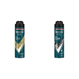 Rexona Men Erkek Sprey Deodorant Champions 72 Saat Kesintisiz Üstün Koruma 150 ml ve Rexona Men Erkek Sprey Deodorant Kömür Detox 72 Saat Kesintisiz Üstün Koruma 150 ml