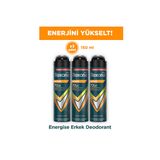 Rexona Men Erkek Sprey Deodorant Energise Bergamot & Amber 150 ml x 3