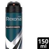 Rexona Men Erkek Sprey Deodorant Invisible Black & White 72 Saat Kesintisiz Koruma 150 ml
