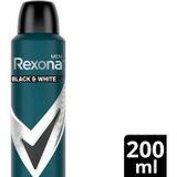 Rexona Men Erkek Sprey Deodorant Invisible Black&White 200