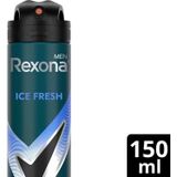 Rexona Men Erkek Sprey Deodorant Invisible Ice Fresh 150