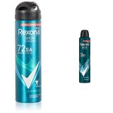 Rexona Men Erkek Sprey Deodorant Invisible Ocean Deep 72 Saat Kesintisiz Üstün Koruma 150 ml ve Rexona Men Erkek Sprey Deodorant Xtra Cool 72 Saat Kesintisiz Üstün Koruma 200 ml