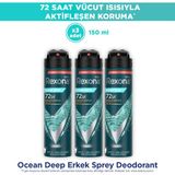 Rexona Men Erkek Sprey Deodorant Ocean Deep 150 ml x3