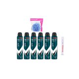 Rexona Men Invisible 72 Saat Koruma Erkek Sprey Deodorant 200 ml 6 Adet Lif Kalem Parfüm