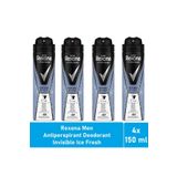 Rexona Men Invisible Ice Fresh 4x150 ml Deodorant