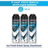 Rexona Men Invisible Ice Fresh Erkek Sprey Deodorant 3x150 ML
