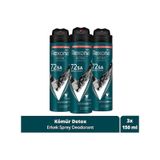 Rexona Men Kömür Erkek Sprey Deodorant 3 x 150 ML