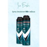 Rexona Men Üstün Koruma Invisible Ice Fresh 2x150 ml Sprey Deodorant