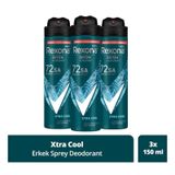 Rexona Men Xtra Cool 48H Erkek Sprey Deodorant 3 x 150 ML